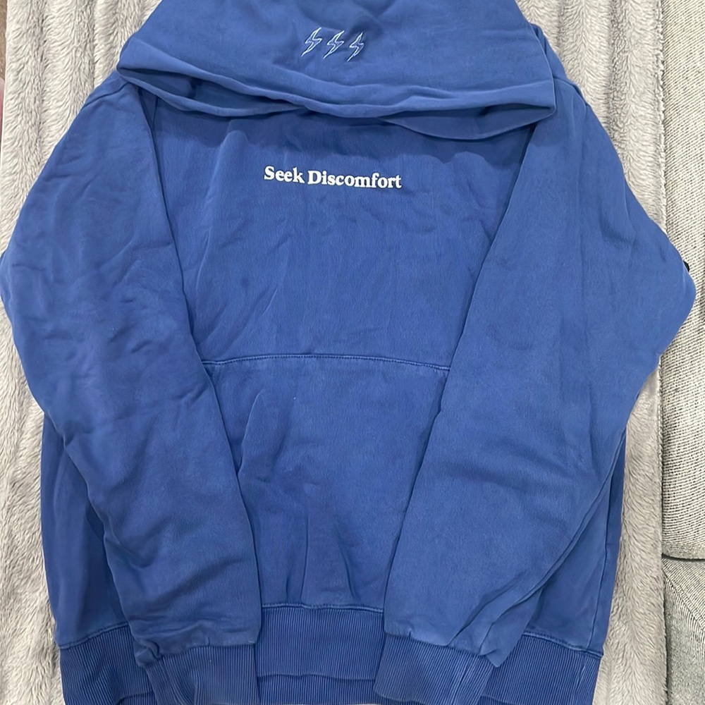 Blue hoodie